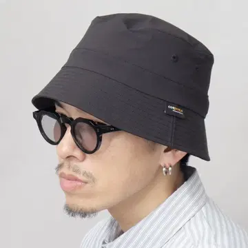 발수 코듀라 혼방 나일론 버킷 햇 블랙
