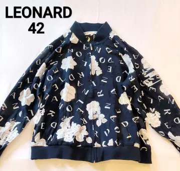 LEONARD 레오나르 SPORTS 시어 블루종 꽃무늬 알파벳
