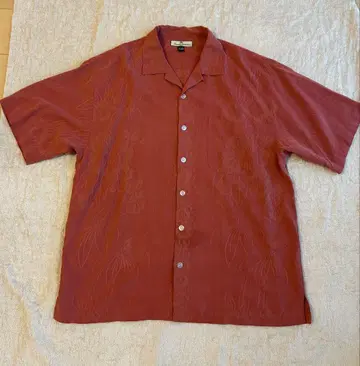 Tommy Bahama 반팔 오픈 카라 셔츠