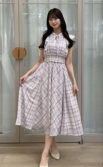 anmille 체크 레이디 op