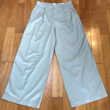 남성용 [새상품급 갭] GAP W80 카키 와이드 1턱 초와이드 팬츠