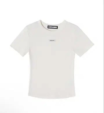 CRANK 크루넥 베이직 탑 _white
