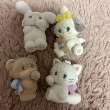 mikko 토끼 개 곰 고양이 가챠 4개 세트