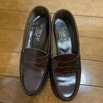 HARUTA 브라운 가죽 로퍼