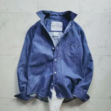 새상품급 프랭크&아이린 긴팔 데님 셔츠 BARRY 인디고 XS