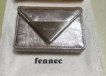 fennec 실버 3단 폴더형 카드 케이스
