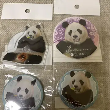 신출 어드벤처 월드 카에데하마 캔뱃지 팬더