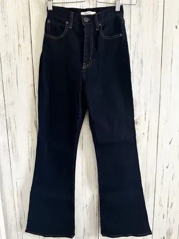moussy 마우지 플레어 데님 팬츠 하이 웨스트 23인치