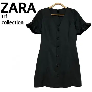 새상품급 ZARA 자라 미니 원피스 플레어 슬리브 V넥 캐주얼 [S]