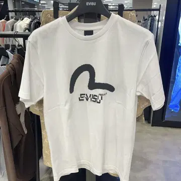 EVISU 화이트 티셔츠 새상품 택 포함 한국