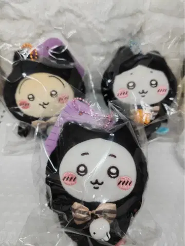 치이카와 (먼작귀) 검은 고양이 마스코트 3개 세트 미개봉 새상품