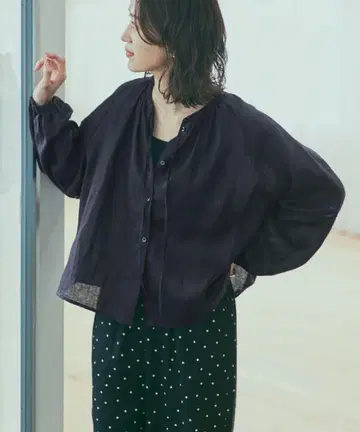 어반 리서치 도어스 린넨 사다리 레이스 블라우스 새상품
