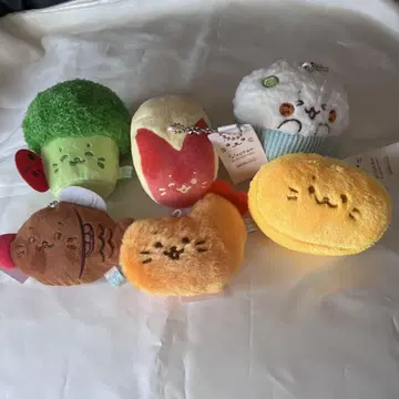 시로탄 시로탄 복권 우키우키 도시락 복권 키링 상 6종 세트