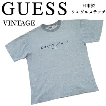 GUESS VINTAGE 일본제 싱글 스티치 90년대? 옷깃 링거