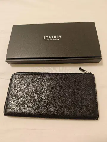 스타티시 일 모드 지퍼 컨셉 블랙 장지갑
