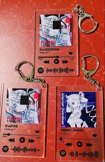 니디가 격렬한 이모 CD 아크링 키링 3종