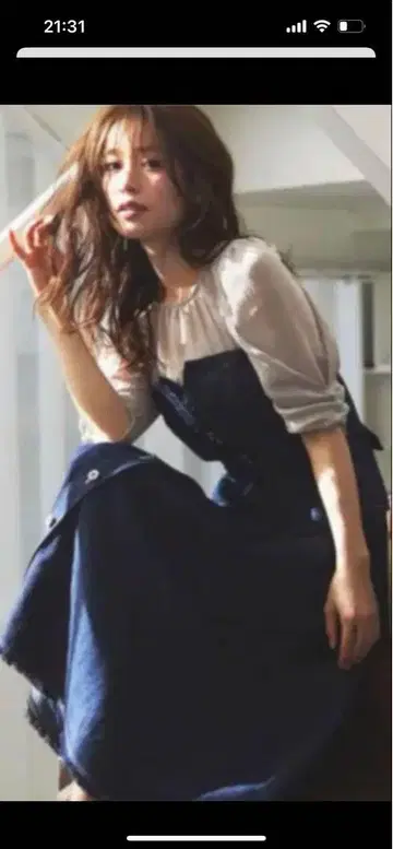 데님 스티치 원피스 앱와이어 리쉬