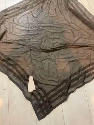 브라운 쉬폰 스톨 대형