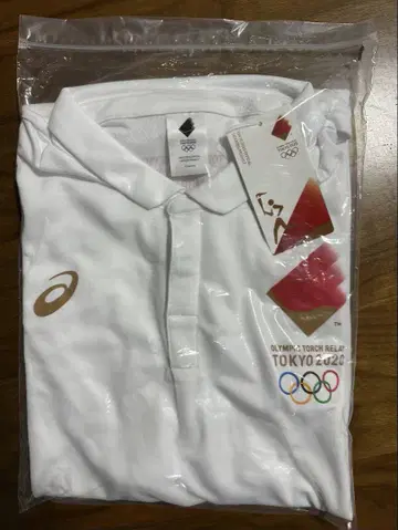 ASICS 도쿄 2020 올림픽 피케 셔츠 2XL 화이트