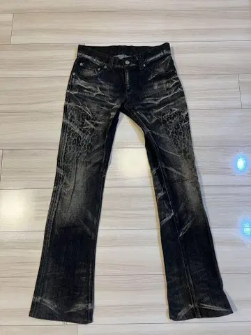 TORNADO MART 레오파드 무늬 다크 그레이 플레어 팬츠 S 사이즈