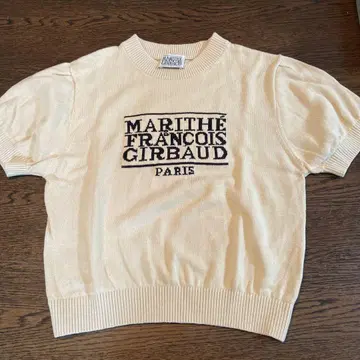 가격 인하 MARITHE FRANCOIS GIRBAUD 반팔 니트