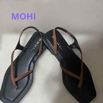 MOHI 플립플랍 샌들 37 사이즈 브라운 새상품급 여름에 추천