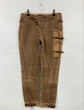 랄프 로렌 브라운 팬츠 사이드 포켓 부착