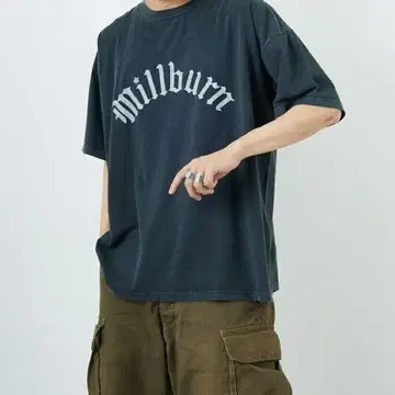 24ss REMI RELIEF 빅 프린트 티셔츠 MILLBURN
