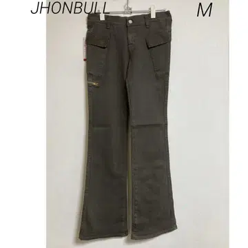 0284 JHONBULL 젬블 택 포함 새상품 플레어 워크 팬츠 M