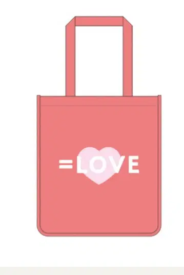 =LOVE 토트백 핑크