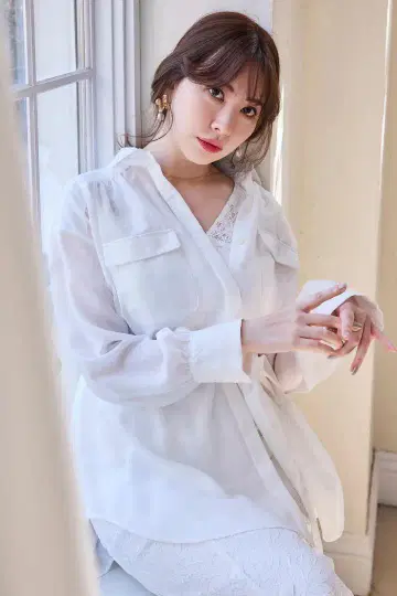 하립투 Prevost Voile Sheer Shirt 새상품급