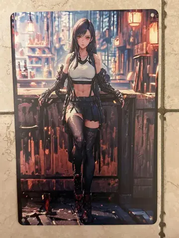 파이널 판타지 티파 양철 간판