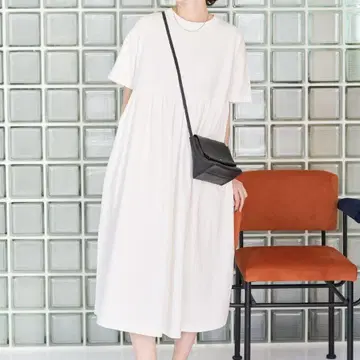FREAK'S STORE 허리 개더 절개 원피스