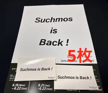 Suchmos 스티커 2장 플라이어 5장