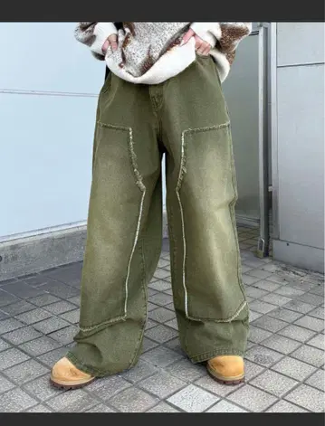 sedacle 프린지 더블니 데님