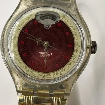 레어 SWATCH 자동 감기 손목시계