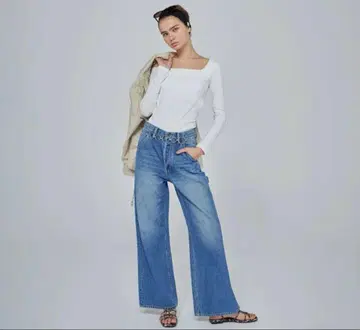 Searoomlynn 페인터 백기 데님 팬츠 SRN05