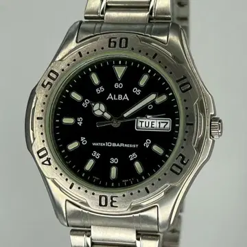 미사용품 SEIKO 세이코 ALBA 90s 다이버 워치