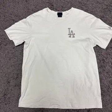 New Era LA 로고 티셔츠 화이트