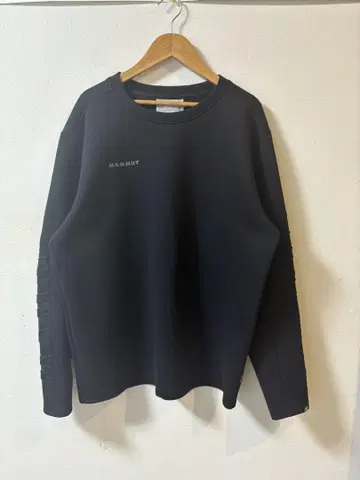 MAMMUT 맨투맨 트레이닝복 플리스 블랙 L