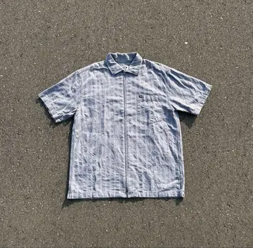PIKO 피코 90s 반팔 셔츠 집업 체크
