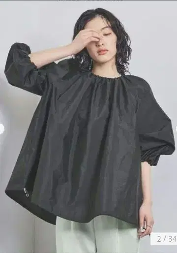FABRICA 벌룬 개더 블라우스