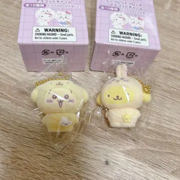 치이카와 산리오 플로키 마스코트 참 토끼 폼폼푸딩