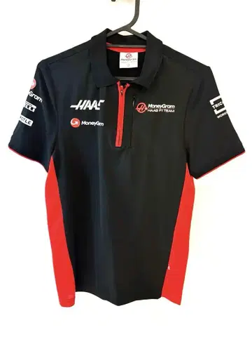 2023 머니그램 하스 F1 팀 피케 셔츠 HAAS