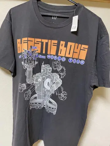 BEASTIE BOYS WORLD TOUR 티셔츠 L 그레이