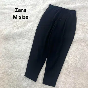 Zara 자라 테이퍼드 팬츠 허리밴딩 M 사이즈 드레이프감 블랙