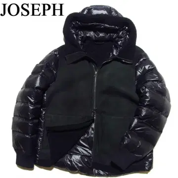 정가 32만 JOSEPH 조셉 무스탕 절개 다운 자켓 48 블랙