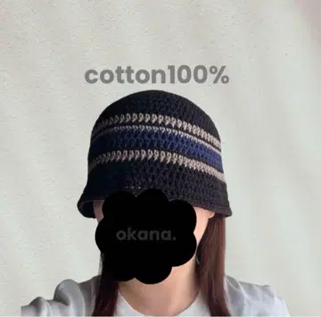 black38 크러셔 모자 크로셰 모자 핸드메이드 비니 손뜨개질