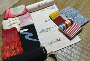 일본풍 패턴 원단, 기모노, 오비 등