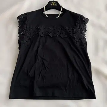 DAMA 다마 컬렉션 자수 컷 티셔츠 블랙 디노스